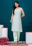 APNASA Crepe Silk Handworked Cord Set