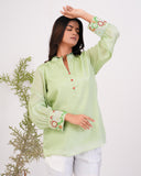 APNAसा Green Handwork Top