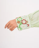 APNAसा Green Handwork Top