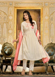 APNASA Rose Mist Embroidered Kurta & Pant Set