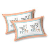 Peach Forest Breeze Bedsheet