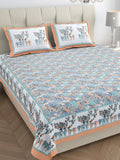 Peach Forest Breeze Bedsheet