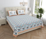 Peach Forest Breeze Bedsheet