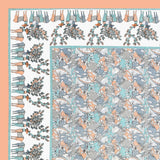 Peach Forest Breeze Bedsheet