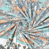 Peach Forest Breeze Bedsheet