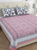 Pink Ivy Stripe Bedsheet