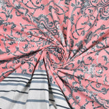Pink Ivy Stripe Bedsheet
