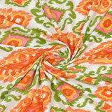 Coral Blossom Ethnic Bedsheet