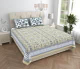 Green Ivy Stripe Bedsheet