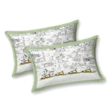Aqua Mountain Scenic Bedsheet