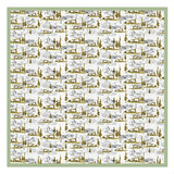 Aqua Mountain Scenic Bedsheet