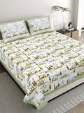 Aqua Mountain Scenic Bedsheet