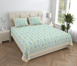 Mint Aqua Harmony Bedsheet Set