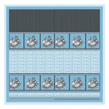 Royal Blue Blossom Printed Bedsheet with Pillow Covers