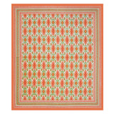 Tangerine Bloom Ikat Bedsheet