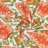 Tangerine Bloom Ikat Bedsheet