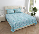 Aqua Medallion Royale Bedsheet