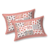 Coral Elephant Patchwork Bedsheet
