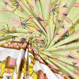 Lime Camel Garden Bedsheet