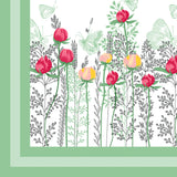 Aqua Floral Vine Bedsheet