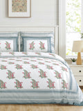 Sky Paisley Elegance Bedsheet