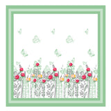 Aqua Floral Vine Bedsheet