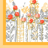 Peach Floral Vine Bedsheet