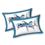 Blue Marigold Bird Bedsheet