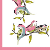Sage Watercolor Birds Bedsheet