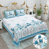 Blue Blossom Garden Bedsheet