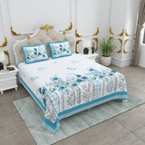 Blue Blossom Garden Bedsheet