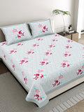 Pink Garba Folk Dance Bedsheet