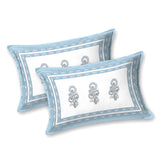 Mint Floral Round Pattern Bedsheet