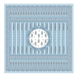 Mint Floral Round Pattern Bedsheet