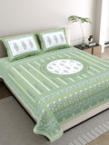 Rose Floral Round Pattern Bedsheet