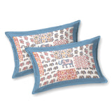 Sky Blue Elephant Patchwork Bedsheet