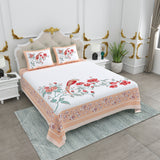 Grey Blossom Garden Bedsheet