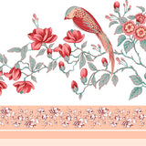 Grey Blossom Garden Bedsheet