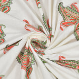 Aqua Paisley Elegance Bedsheet