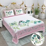 pink Blossom Garden Bedsheet