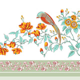 Peach Majestic Bird Bedsheet