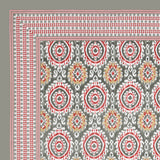 Grey Harmony Mandala Bedsheet