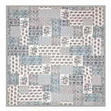 Teal Mist Elephant Patchwork Bedsheet