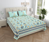 Sky Bloom Harmony Bedsheet