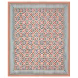 Peach Turquoise Mosaic Bedsheet