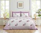 Lavender Elephant Polka Bedsheet