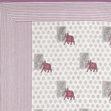 Lavender Elephant Polka Bedsheet