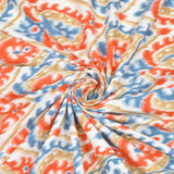 Orange Ikat Breeze Bedsheet Set