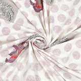 Lavender Elephant Polka Bedsheet
