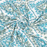 Mint Breeze Ethnic Ikat Bedsheet